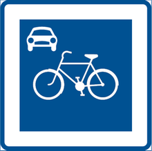 vägmärke cykelgata