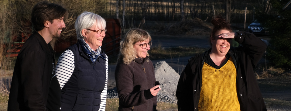 Fyra förtoendevalda personer från Överboda intresseförenings styrelse